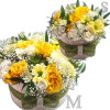 Pasztell FlorBox - sárga árnyalatú szezonális virágokból